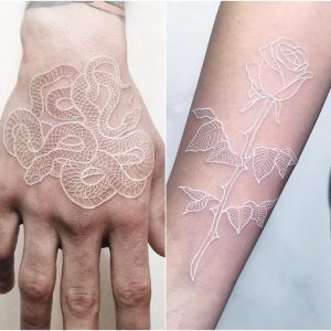 Белые татуировки: что нужно знать, прежде чем делать их